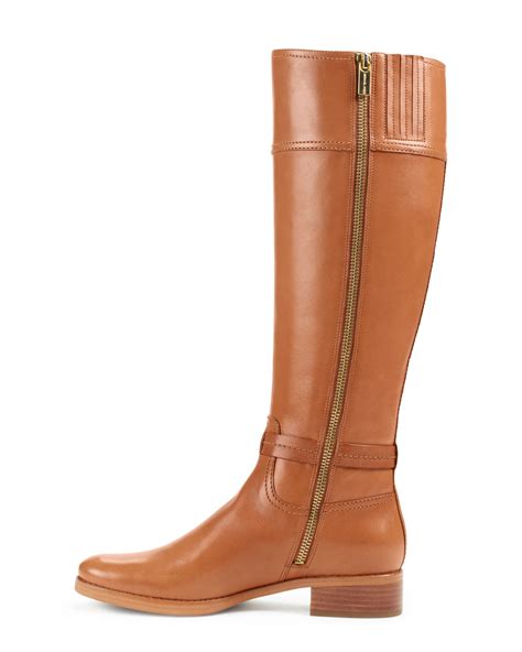 michael kors brown riding boots